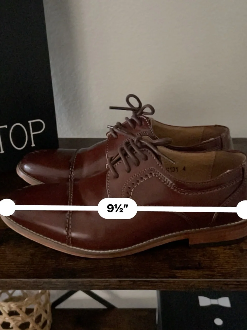Kids Dress Shoes Brown Size4 Unbranded